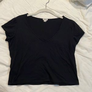 Black Garage crop top, size small